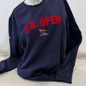 U.S. Open Women’s Navy Crewneck Sweater - Red Logo